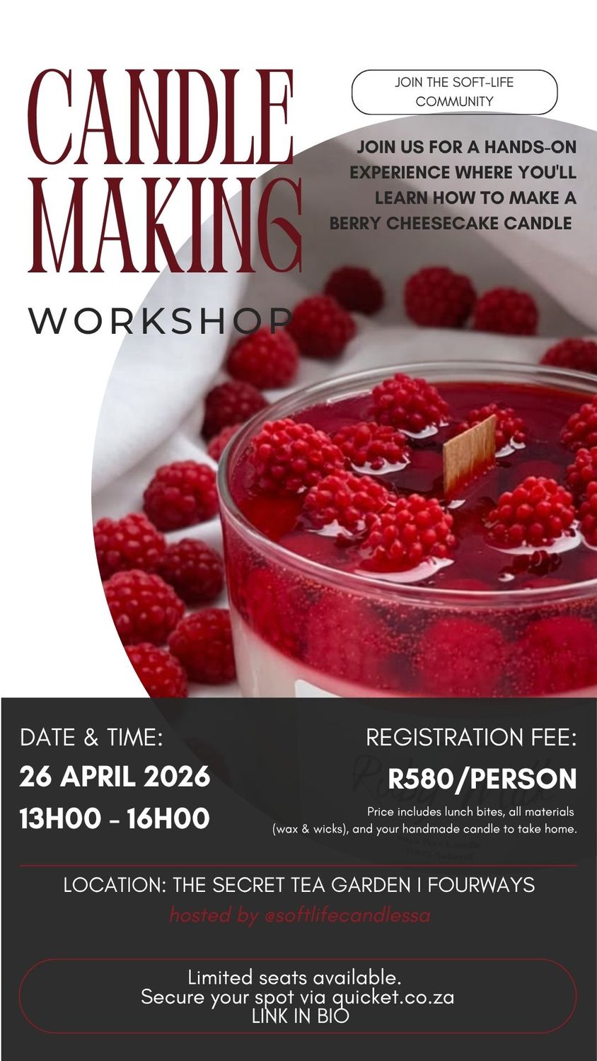 Sun 26 April - Candle Workshop