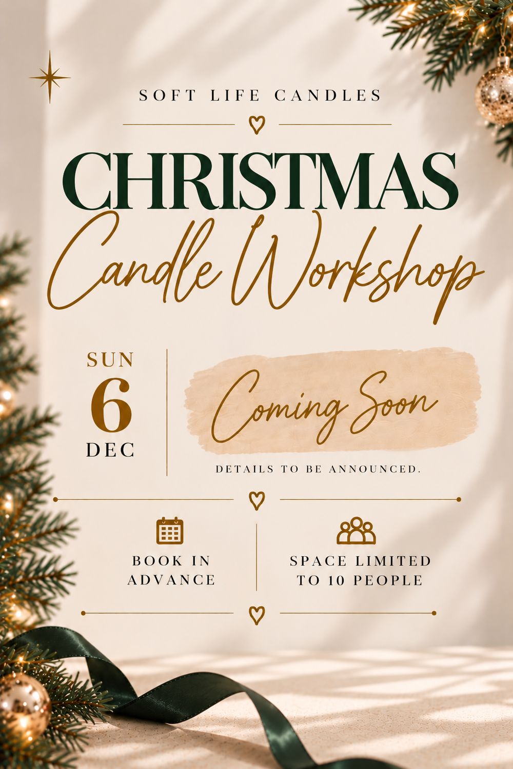 Sun 06 Dec - Candle Workshop