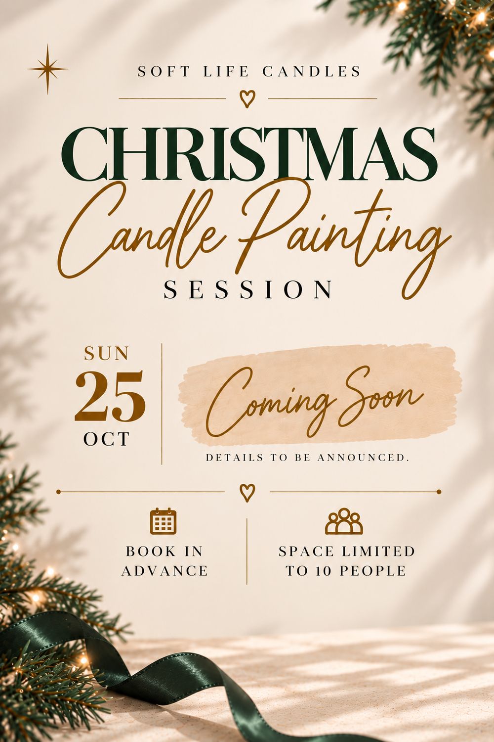 Sun 25 Oct - Candle Painting Session
