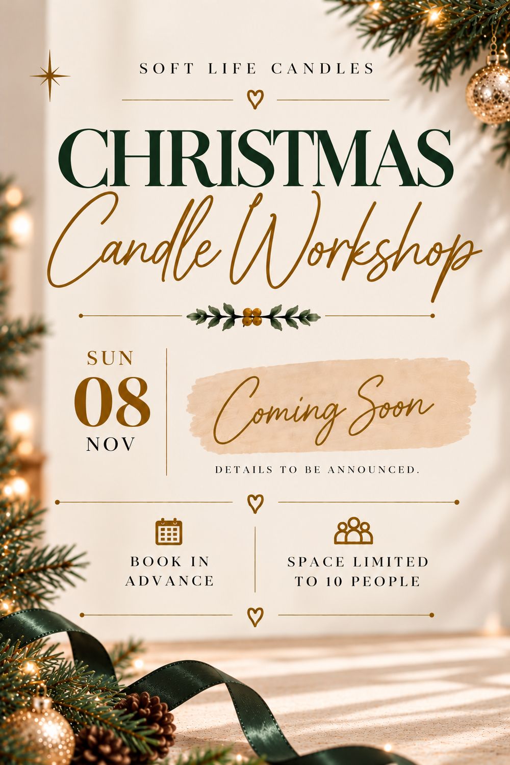Sun 08 Nov - Candle Workshop