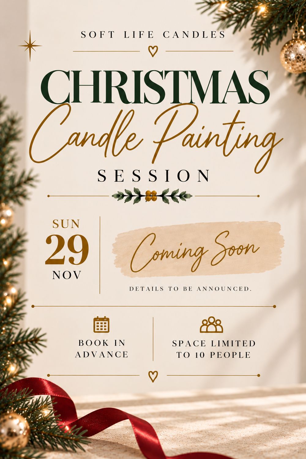 Sun 29 Nov - Candle Painting Session