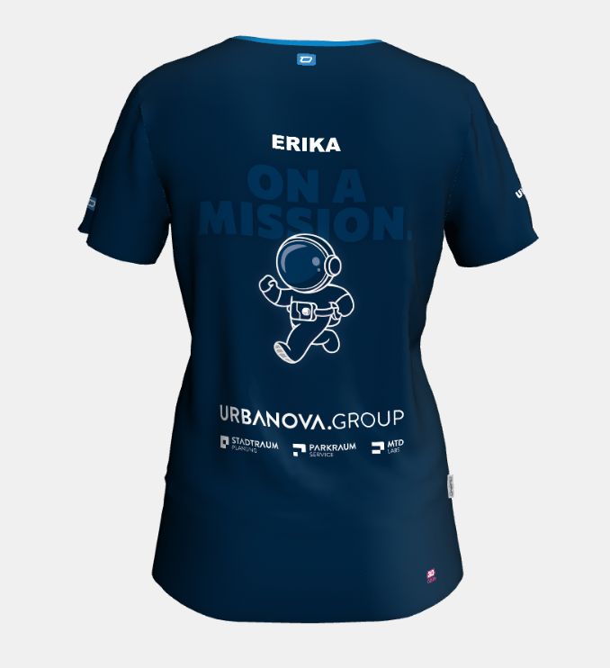 Personalisiertes Lauftrikot "On a mission" Damen