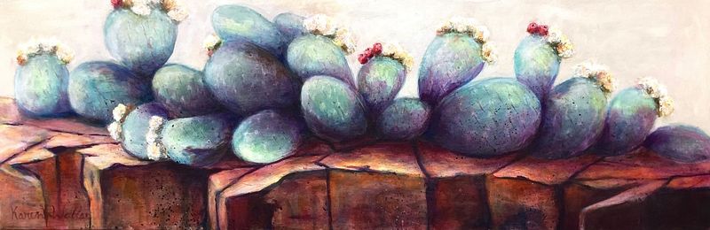 Cracked Bloom  |  size 24x20