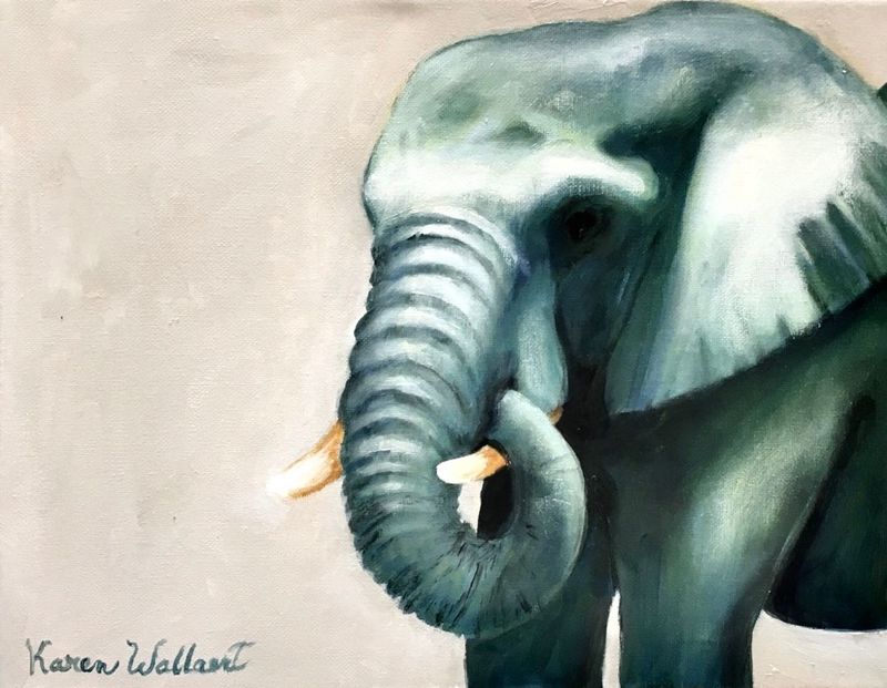 Elephant # 7  |  size 12x16