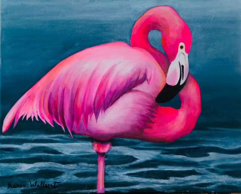 Feathered Reflection  |  size18x24