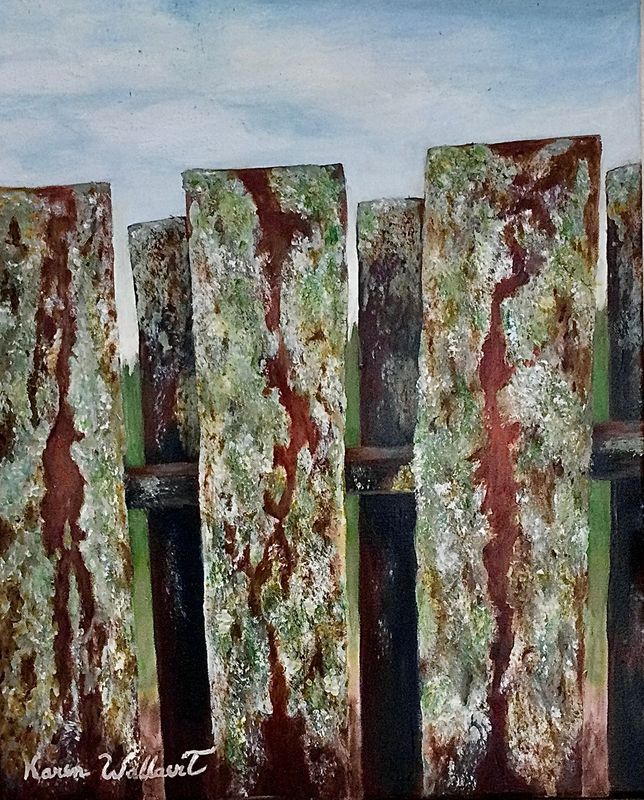 Mossgrain Fence  |  size 16x20