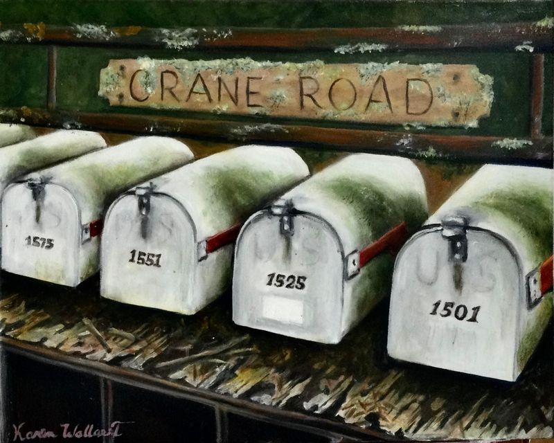 Crane Post  |  size 16x20