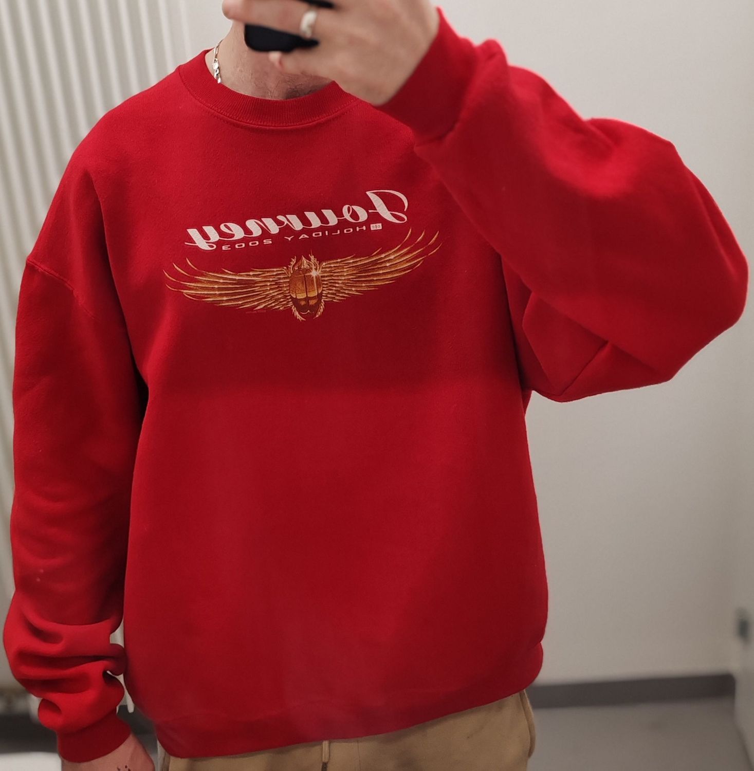 Sweat vintage US années 90 – Rouge