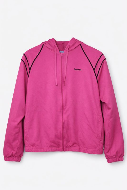 VESTE ZIP HOODIE VINTAGE REEBOK – TAILLE M VESTE ZIP HOODIE VINTAGE REEBOK – TAILLE M