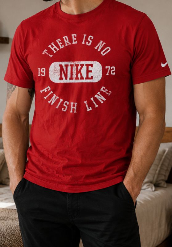 T-Shirt Nike Vintage Rouge – Regular Fit – Taille S