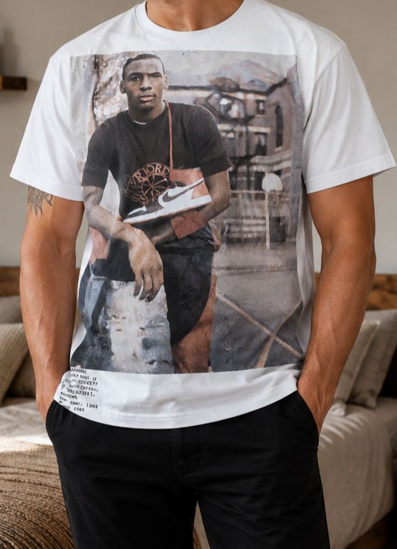 T-Shirt Jordan Vintage Michael Jordan – Blanc – Taille 3XL