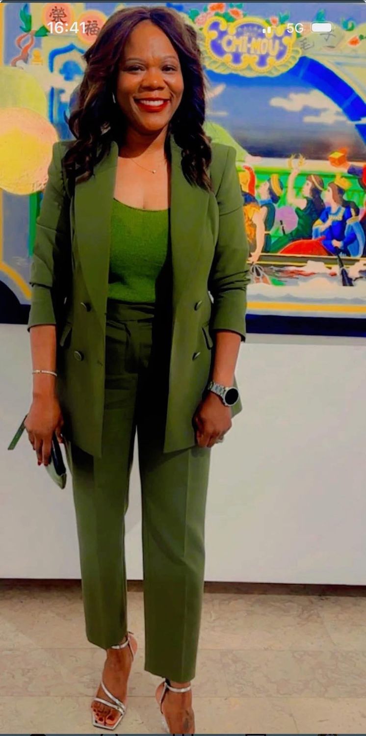 GREEN SUIT 2 PIECES