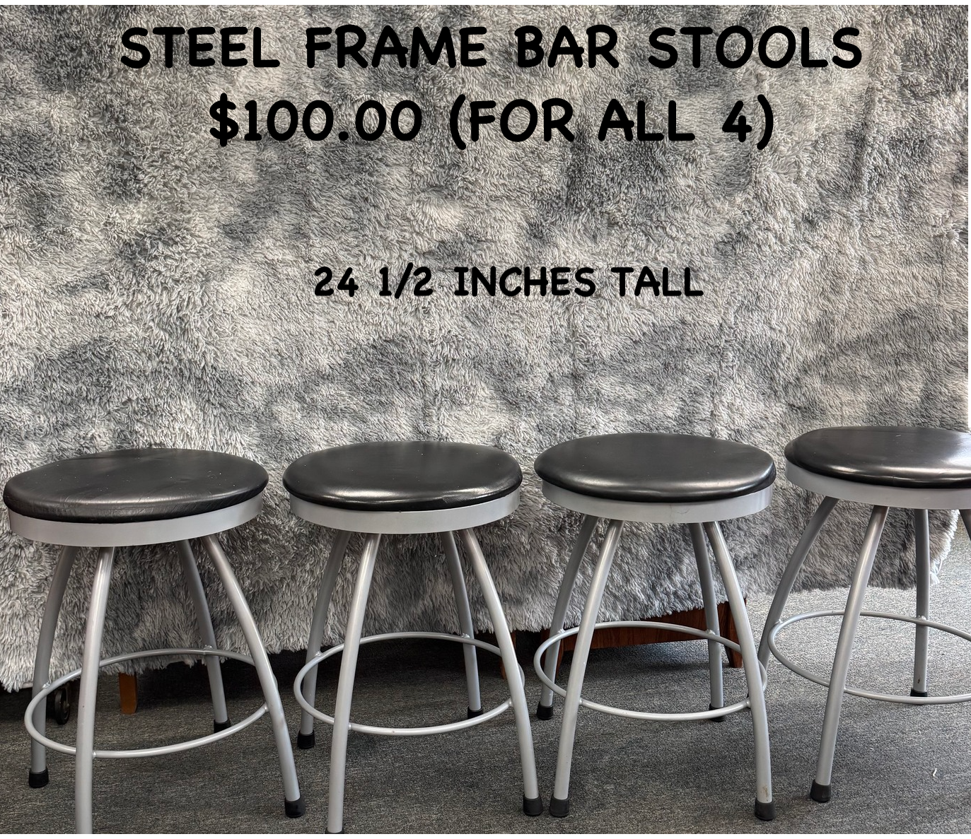 STEEL FRAME BAR STOOLS