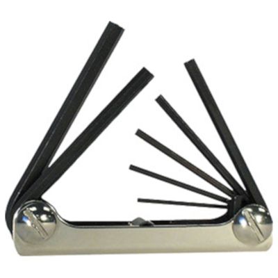 Hex Key Set Metric 7 pc Folding 1.5 - 6.0mm