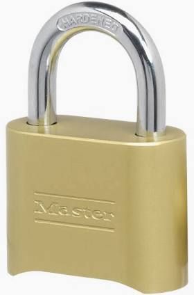 Padlock Combination 2&quot; Brass Body 1/Pk