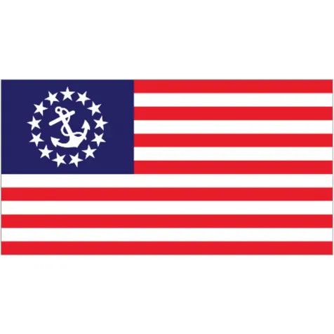 Sewn U.S. Yacht Ensign, 16 x 24in