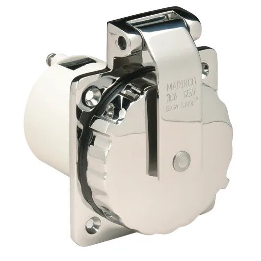 Marino 30A / 125V Easy Lock Shore Power Inlet