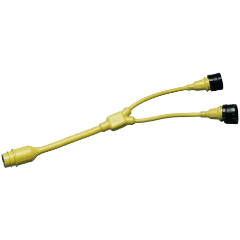 Y-Adapters - (2) 30a 125V Twist Lock w/ SCS (F) to (1) 30a 125v Twist Lock (M)