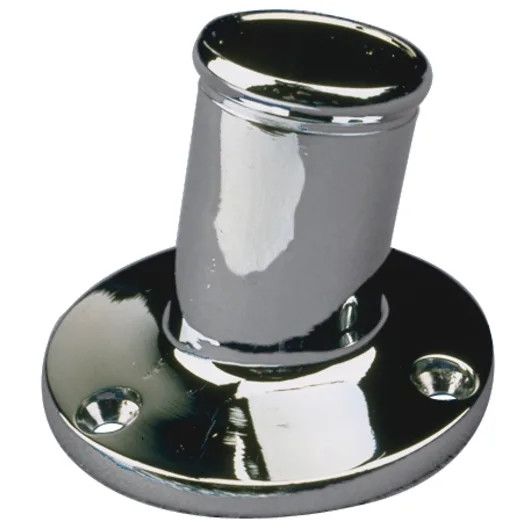 Flag Staff Socket 3/4 Inch Chrome