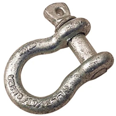 Load Rated Screw Pin Anchor Shackle - 3/8" Pin (5/16" Stamped Size)