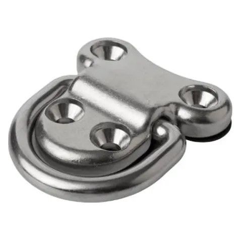Folding D-Ring , Stainless Fold  1/4in Ring Size