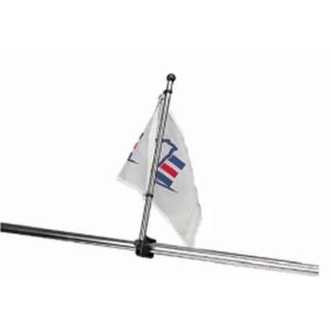 Adjustable Rail Mount Flagpole and Flagpole Holder (17")
