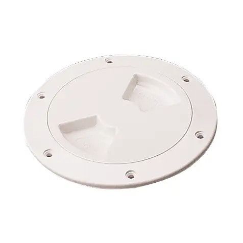 4-1/2in Quarter Turn Deck Plate w/Smooth Lid