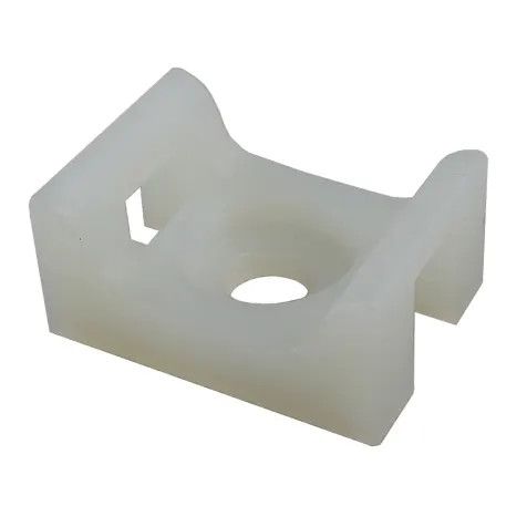 Cable Tie Mounting Bases, Natural Screw Mount 10 (Qty 25)