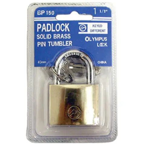 Mountain Series Brass Padlock (Keyed Different)