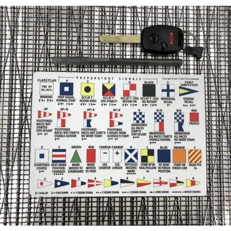 Race Signal Flag Sticker 20cm