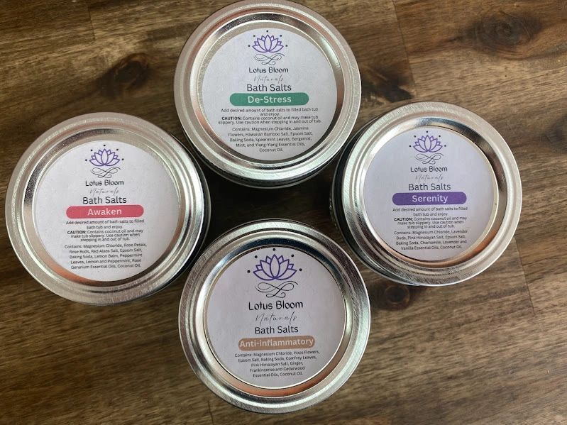 Lotus Bloom Naturals Bath Salt Sets