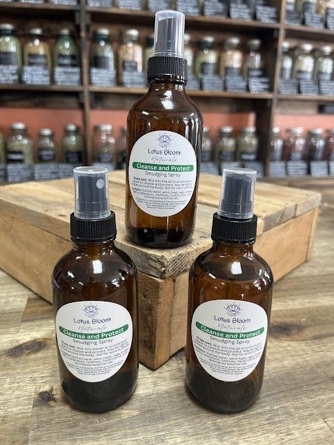Lotus Bloom Naturals Smudging Spray - Cleanse and Protect