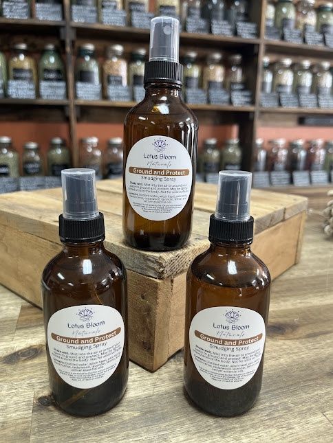 Lotus Bloom Naturals Smudging Spray - Ground and Protect