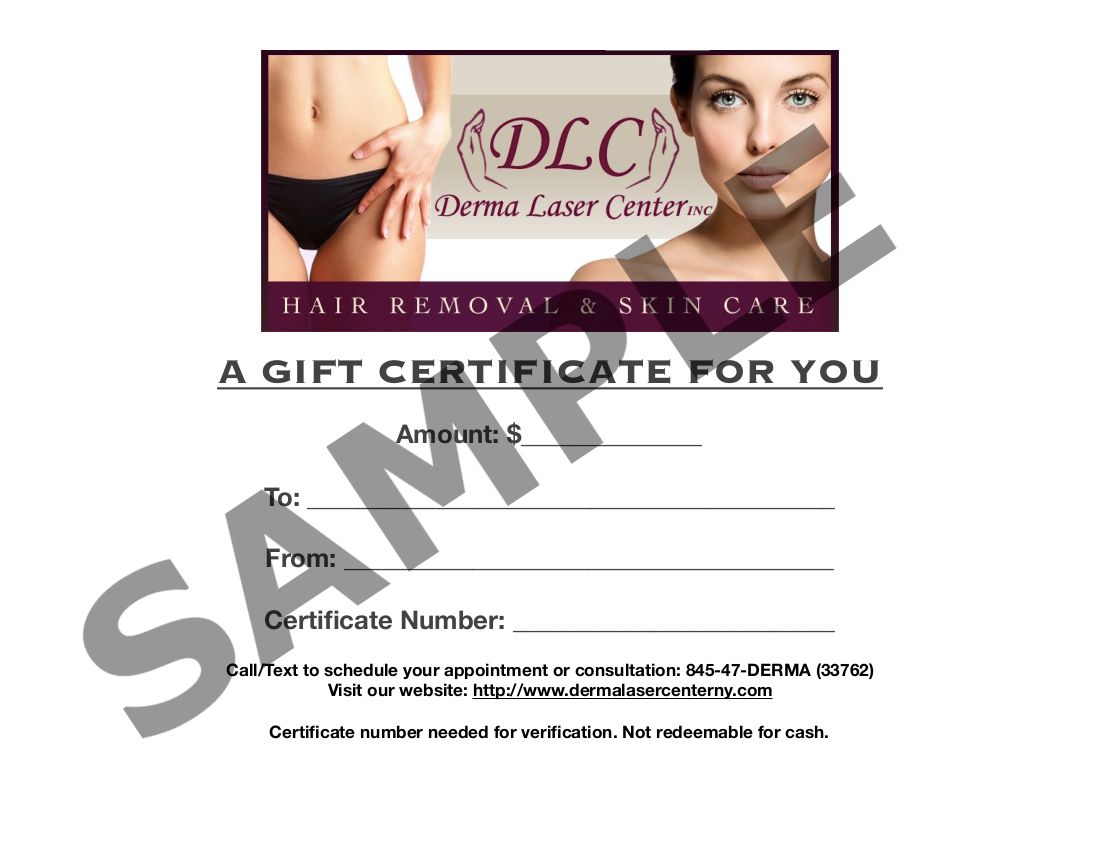 Derma Laser Gift Certificate