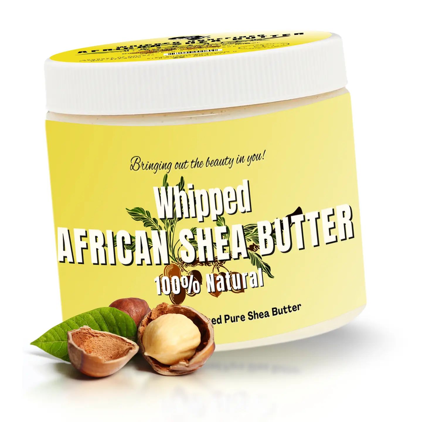 100% African Ivory Shea Butter Whipped - Unscented, 12 oz