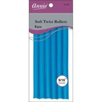 Annie Soft Twist Rollers 9/16" Blue (6pcs)