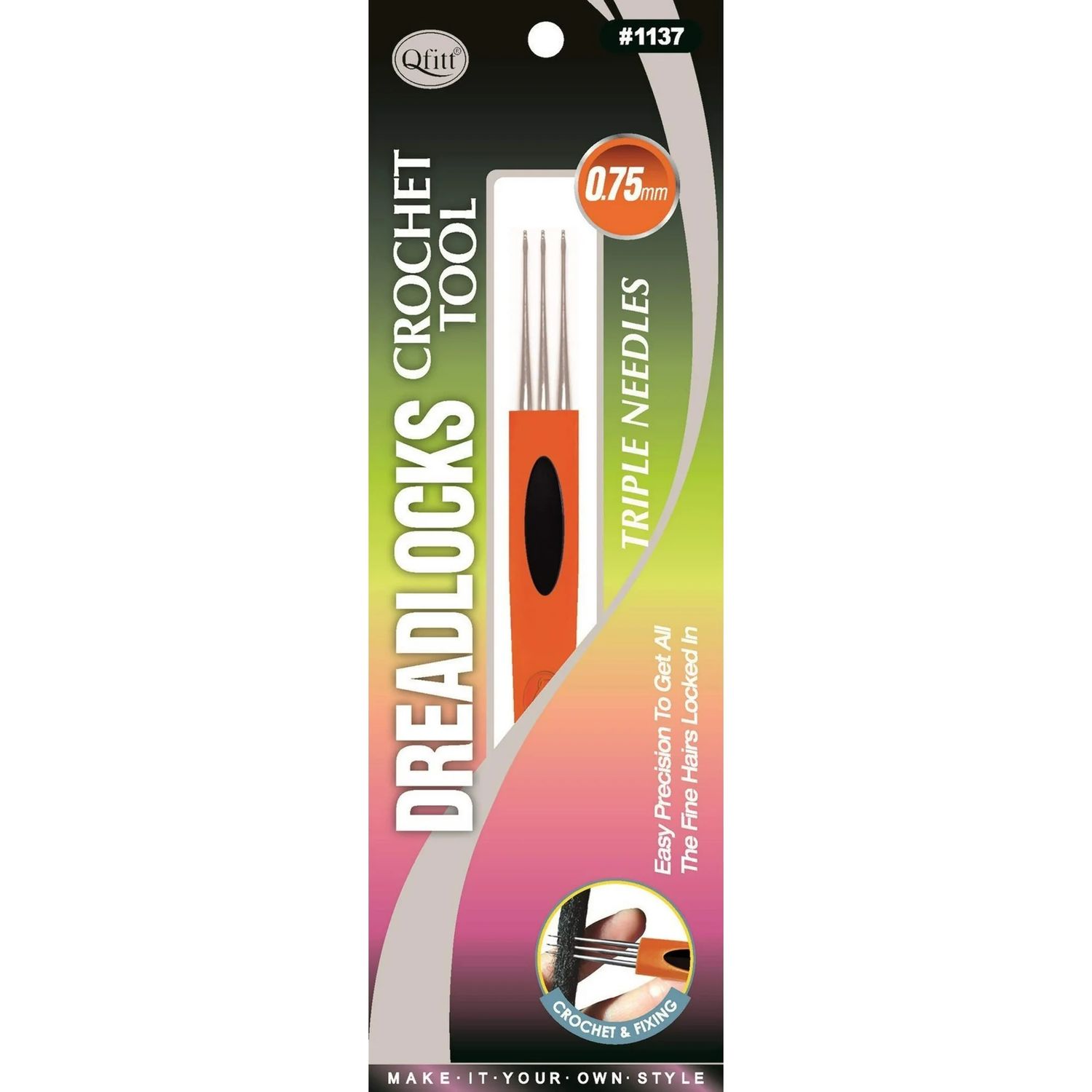 Qfitt Dreadlocks Crochet Tool Triple Needles