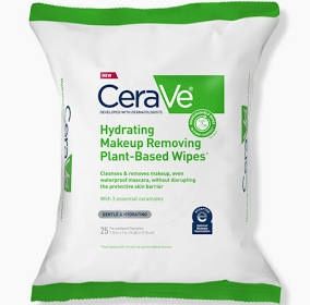 Cerave Hydrating Makeup Removing Wipes 25 Count