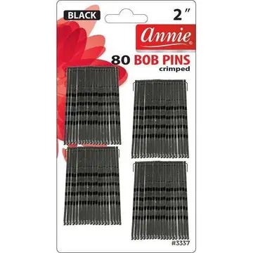 Annie Bob Pins 2" 80Ct Black
