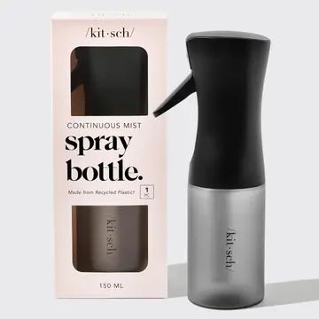 Recycled Plastic Continuous Spray Bottle, COLOR: BLACK