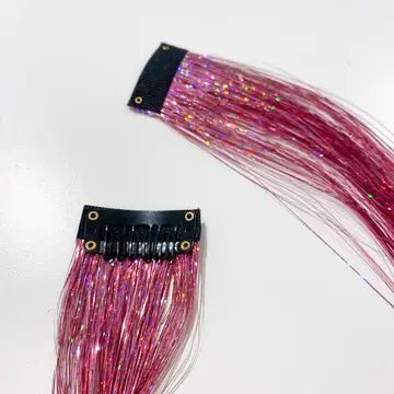 HAIR TINSEL, COLOR: LIGHT PINK