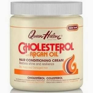 Queen Helene Cholesterol Cream 15oz Jar, Fragrance: ARGAN OIL