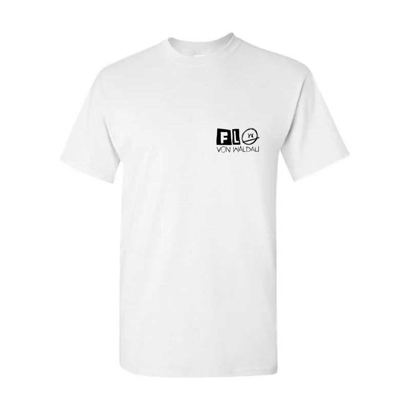 Flo von Waldau – Basic Logo, Tshirt weiß