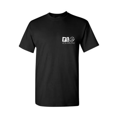 Flo von Waldau – Basic Logo, Tshirt schwarz