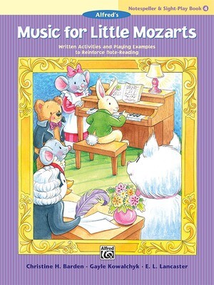 Music for Little Mozarts: Notespeller &amp; Sight-Play Book 4