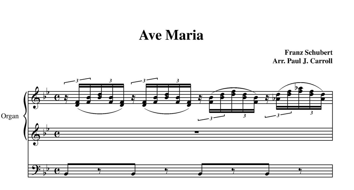 Ave Maria - Clarinet and Organ