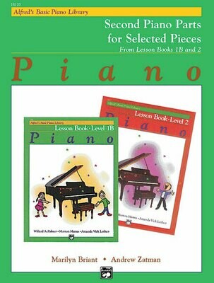 Alfred's Basic Piano Library: Lesson Book 1B & 2 (Second Piano Parts)