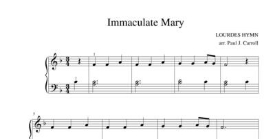 Immaculate Mary - Solo Piano