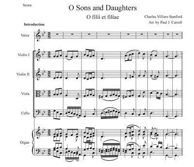 O Sons and Daughters (O filii et filiae) - String Quartet and Organ