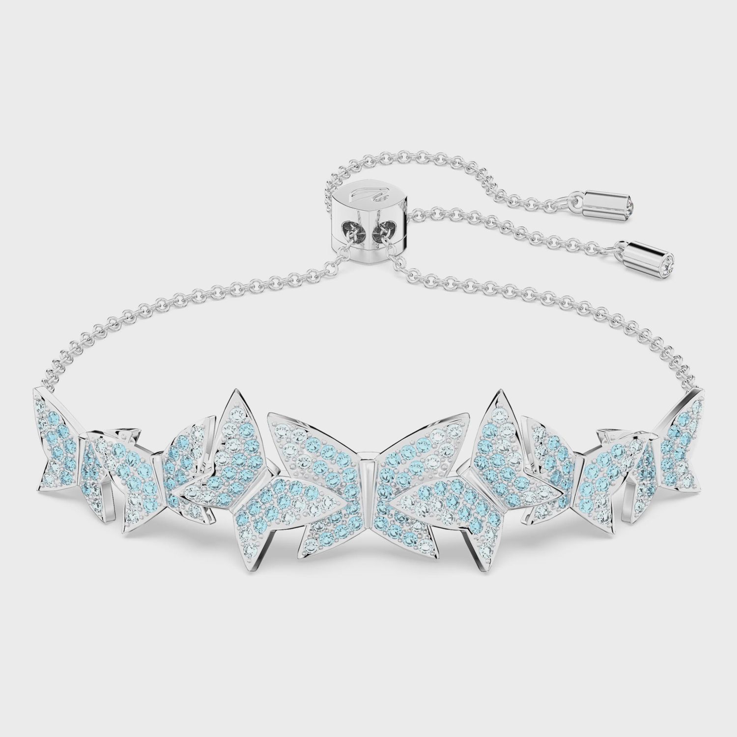 Idyllia Lilia bracelet Butterfly, Blue, Rhodium plated M 5662184